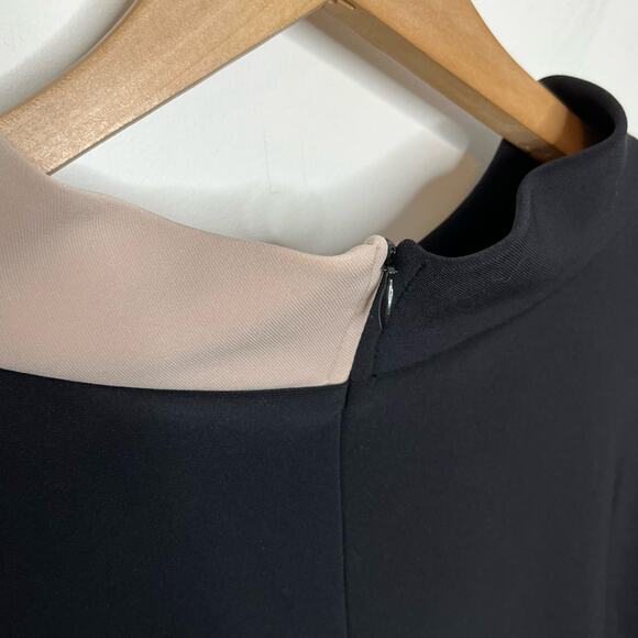 Joseph Ribkoff Women's Black Sand Dress Size 12 Color Block Contemporary - Picture 10 of 12